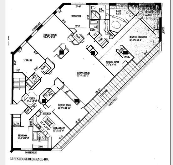950 N Michigan Floorplan - 48 A Tier